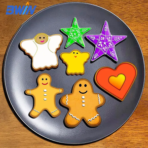Ensemble de <span class=keywords><strong>emporte</strong></span>-pièces en métal en acier inoxydable bricolage outils de cuisson Dessert-coeur étoile ronde fleur Noël Cookie Biscuit Cutter - Product Image 3
