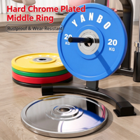 Disques de musculation en caoutchouc colorés pour barre olympique, idéaux pour la maison, le garage et l'entraînement en salle de sport commerciale