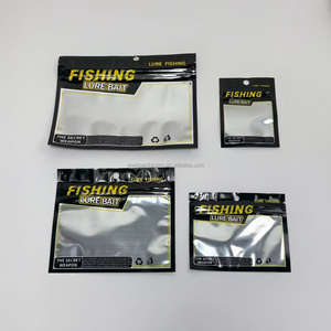 맞춤형 인쇄 투명 부드러운 플라스틱 지퍼 가방 친환경 재활용 식품 등급 소재 낚시 미끼 포장 - Product Image 1