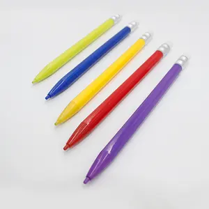 Plastic Imitation Wood Appearance Six Edge Automatic Pencil Color Active Pencil Eraser Head Without Pen Holder Wholesale Pencil