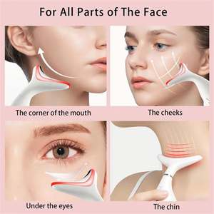 เครื่องนวดคอไฟฟ้าไฟ4สีลดริ้วรอยอุปกรณ์เสริมความงามสำหรับใบหน้าและลำคอ - Product Image 6