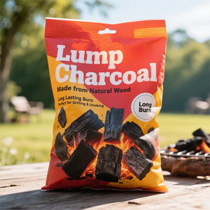 Sac d'emballage de charbon de bois avec logo personnalisé vente en gros 5kg 25kg 50kg sac en plastique ou en papier kraft pour charbon de bois en morceaux et briquettes de charbon - Product Image 3