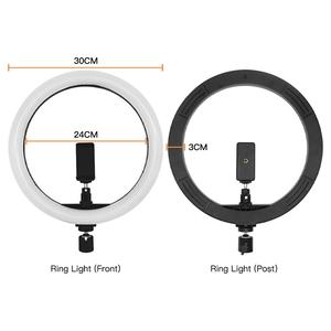 Luce ad Anello LED da 12 Pollici per Streaming dal Vivo/Trucco/Videoclip <span class=keywords><strong>YouTube</strong></span> - Product Image 3
