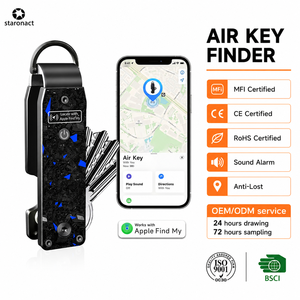 New Fashionable New Anti-loss Smart <strong>Key</strong> <strong>Organizer</strong> with tracker <strong>Key</strong> Holder Wallet Car Metal Custom Keychain for Apple Findmy - Product Image 1