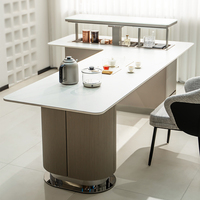 Table à thé en dalle de roche intelligente avec réfrigération Accueil Salon Bureau Entrée d'eau automatique Table à thé