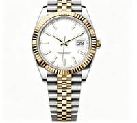 Montre automatique de sport pour homme, bracelet en acier inoxydable, étanche, lumineuse