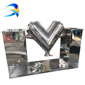 Mezclador de Polvo Industrial Automático Tipo <span class=keywords><strong>V</strong></span>, Totalmente en Acero Inoxidable, Capacidad de Procesamiento Químico, Motor con Caja de Engranajes, Alta Precisión - Product Image 2