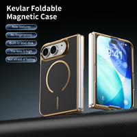 Coque pour iPhone 18 Duo, luxe léger, armure magnétique, électro-plaqué, protection PC avec protection d'écran en verre