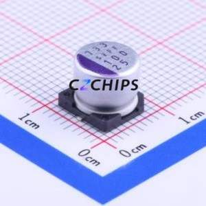 Condensateur solide 25SVPF100M SMD, D8xL6.9mm (Capacité : 100uF) (Précision : 20%) Tension nominale : 25V - Product Image 1