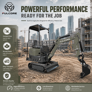 <span class=keywords><strong>Recrutement</strong></span> d'agents mondiaux FULCORE - Mini-excavatrice haute puissance 7KW - Configuration personnalisée - Logo et couleur personnalisés - Mini-excavatrice - Product Image 1