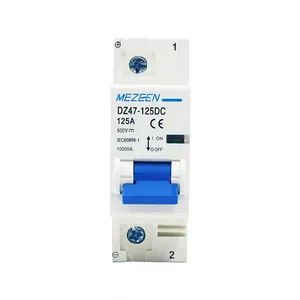 OEM Chất Lượng Cao DZ47-125 AC/DC 500V MCB 1P 80A 100A 125A Miniature Circuit Breaker Năng Lượng Mặt Trời Ứng Dụng PV