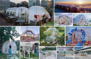 เต็นท์โครงอะลูมิเนียมทันสมัย+โพลีคาร์บอเนตใส สำหรับโรงแรม วิลล่า สวน งานจัดเลี้ยงกลางแจ้ง ห้องอาบแดด ติดตั้งง่าย - Product Image 5