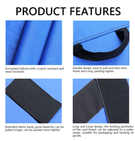 Sangles de cargaison en toile écologiques de qualité supérieure 5 cm * 10 m, auto-adhésives, avec fermeture auto-agrippante sécurisée pour conteneurs maritimes et rayonnages à palettes