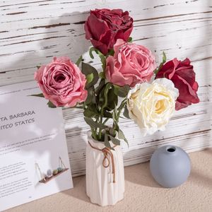<span class=keywords><strong>Estambre</strong></span> de Rosa Seca Vintage Premium YC1021, Flor Artificial para Arreglos Florales Profesionales en el Hogar y la Sala de Estar - Product Image 4
