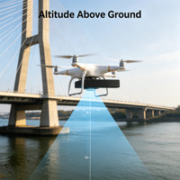 Yteq UHK500 Radar d'altitude UAV 500m pour drone de pont, capteur de hauteur à ondes millimétriques, interfaces PX4 Ardupilot CAN/UART, montage embarqué