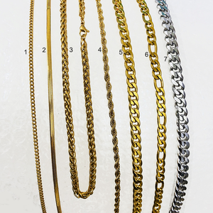 Collier Chaîne Miami <span class=keywords><strong>en</strong></span> Acier Inoxydable 3mm Plaqué <span class=keywords><strong>Or</strong></span> 18 carats pour Hommes, Style Hip-Hop, Maillons Cubains - Product Image 5