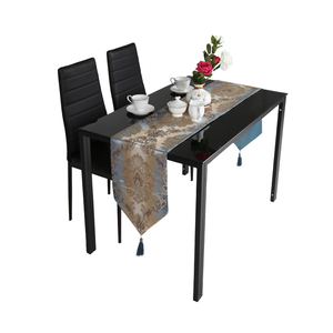 <span class=keywords><strong>Table</strong></span> à manger en marbre noir de taille cachée, amovible, de conception turque, dernière tendance, pour 12 personnes, 4 personnes - Product Image 4