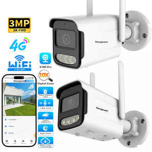 Cámara de Seguridad IP Hongnaer 2/3MP V380 Pro 4G con Tarjeta SIM y WiFi, Tipo Bala, Impermeable, para Exteriores, Hogar y Tienda - Product Image 1