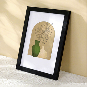 MDF Photo <b>Frame</b> Classic Rectangle Picture <b>Frame</b> Desk Wall <b>Mounted</b> Letterpress Printed - Product Image 1