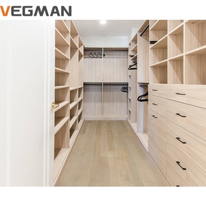 Toptan Özel U Şeklinde Modern Ahşap Duvar Yatak Odası Mobilya Tasarımı Villa Otel İçin Giyinme Odası Dolabı 5 Yıl Garantili - Product Image 5