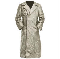Best-seller transfrontalier populaire : Manteau long médiéval pour homme en cuir synthétique vintage, idéal pour l'automne-hiver