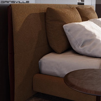 Ensemble de chambre à coucher moderne de luxe Gainsville Furniture, mobilier de villa, lit design taille Queen, cadre de lit taille King, luxe