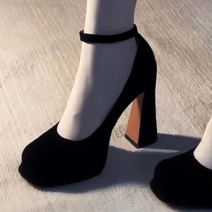 Zapatos Unisex de Tacón Bajo con Punta en Pico, de Cuero Vacuno Calado, Estilo Moderno 2026, Cómodos - Product Image 1