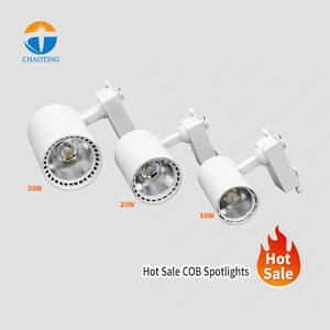 Offre Spéciale fabricant <span class=keywords><strong>de</strong></span> luminaires modernes <span class=keywords><strong>spots</strong></span> sur <span class=keywords><strong>rail</strong></span> encastrés en surface lampe à <span class=keywords><strong>LED</strong></span> projecteur Cob réglable noir blanc - Product Image 2