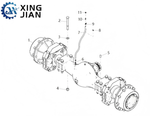 Rakitan As Roda Depan untuk Wheel <span class=keywords><strong>Loader</strong></span> <span class=keywords><strong>XCMG</strong></span> ZL50G ZL50GN. Kualitas Premium dengan Harga Kompetitif - Product Image 2