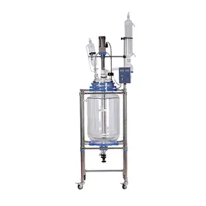 Biobase Jacketed Glass reactors 100L with LCD display High quality lab chemical jacketed glass reactor for lab