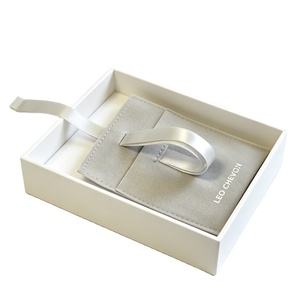Bolsas de Terciopelo de Alta Calidad para Joyería con Logotipo Personalizado, Bolsas de Ante con Cordón y Cinta para Guardar Joyas - Product Image 1