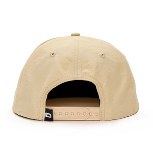 หมวกแก๊ปแบบไม่มีโครง 5 แผง ปักโลโก้แบบสั่งทำ พร้อมเชือก ไนลอนสีครีม - Product Image 4