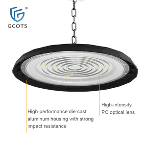 Projecteur UFO à <span class=keywords><strong>LED</strong></span> <span class=keywords><strong>industriel</strong></span> en aluminium moulé sous pression 150W 6000-6500K 120LM/W IP65 étanche 220V - Product Image 5