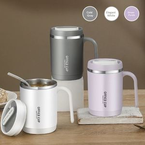 <b>Mug</b> with Lid 316 Stainless Steel Insulated Gift Cup for Office & Travel Modern Design High-end Exquisite - Product Image 2