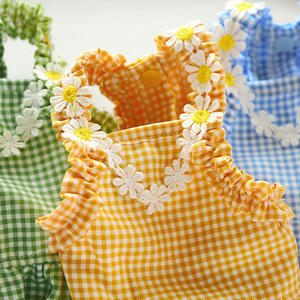 Vestido de Verano Transpirable de Algodón para Perro, con Tirantes Ajustables, Falda para Mascotas para Exteriores, Color Brillante, Cómodo - Product Image 2