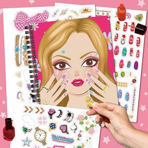 Libro de Actividades de Diseño Creativo para Niñas, el Mejor Regalo, Manualidades de Moda, Vestir con Pegatinas, para Niños - Product Image 5