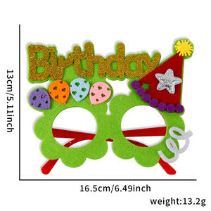 <span class=keywords><strong>Buon</strong></span> <span class=keywords><strong>compleanno</strong></span> scatta foto occhiali di scena per bambini festa simpatici occhiali di feltro di plastica felice cartone animato festa di <span class=keywords><strong>compleanno</strong></span> fornitore - Product Image 5