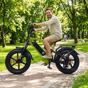 Bicicleta de Montaña con Cuadro de Aluminio y Litio de 48V, 7 Velocidades, Frenos de Disco Hidráulicos, Ruedas de 20 Pulgadas, Bicicleta Eléctrica para Nieve - Product Image 6