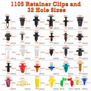 1240Pcs Universal Car Retainer <strong>Clips</strong> Fasteners Kit 32 Sizes Nylon Bumper Fender Rivets Door Panel <strong>Plastic</strong> Tool Vehicle Tools - Product Image 2
