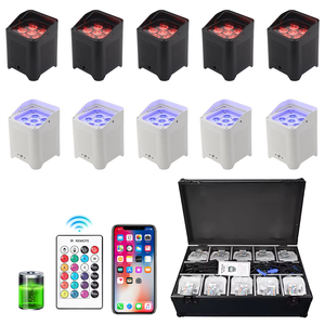 <span class=keywords><strong>6</strong></span>*18 Wát không dây LED rgbwa UV 6in1 pin Powered uplights - Product Image 1