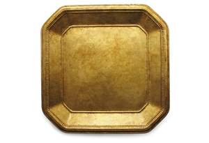 Laiton écologique fait à la main de style luxe pour assiette de chargeur Assiette alimentaire en métal de haute qualité en belle couleur - Product Image 2