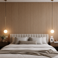 Revestimiento de Pared Interior Ynori WPC, Roble Gris Claro 160x22mm, Ecológico, Ignífugo e Impermeable para Sala de Estar de Lujo