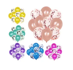 Pink Confetti Balloons Latex Party Balloons for Wedding Baby Shower Birthday Party Decoration Balloon