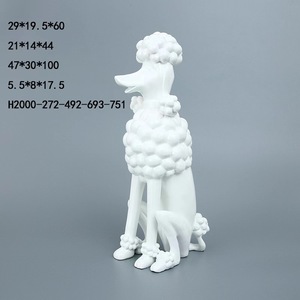 Sıcak satış ucuz fabrika fiyat fiberglas kaniş kırmızı ve siyah & köpek el oyma heykeli heykel otel dekorasyon için