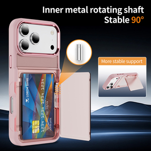 Nouvelle coque de téléphone antichoc avec porte-cartes et support, couleur unie mate, pour <span class=keywords><strong>iPhone</strong></span> 17 <span class=keywords><strong>Pro</strong></span> <span class=keywords><strong>Max</strong></span> <span class=keywords><strong>14</strong></span> 12 13 15 <span class=keywords><strong>Pro</strong></span> <span class=keywords><strong>Max</strong></span> 17Air 16E - Product Image 5