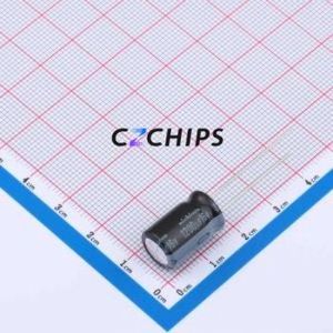 Condensador Electrolítico de Aluminio de Montaje Pasante UHW1C122MPD6, D10xL16mm 1200uF 20% 16V 2A-100kHz - Product Image 1