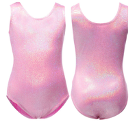 Justaucorps de gymnastique simple en tissu brillant, justaucorps pour filles, vêtements de danse, justaucorps de performance