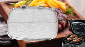 Écran anti-éclaboussures de remplacement en acier inoxydable à mailles fines pour <span class=keywords><strong>grill</strong></span> <span class=keywords><strong>d</strong></span>'<span class=keywords><strong>intérieur</strong></span> Nin.ja Foodi AG300 AG301 AG302 AG400 - Product Image 6