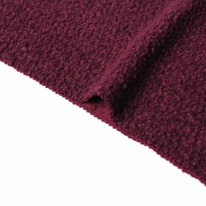 26 27 New Style in Stock Cheap Price Fast Delivery Soft With Shinning Sequin Cherry <strong>Red</strong> <strong>Wool</strong> Blended Fabric for Dress Suit Coat - Product Image 2