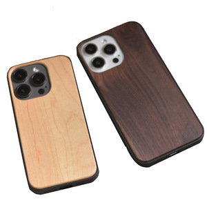 Étui de téléphone en bois ultra-fin pour 15 Pro Max 16 17 - <span class=keywords><strong>Coque</strong></span> de protection en bambou antichoc en bois massif - Product Image 5